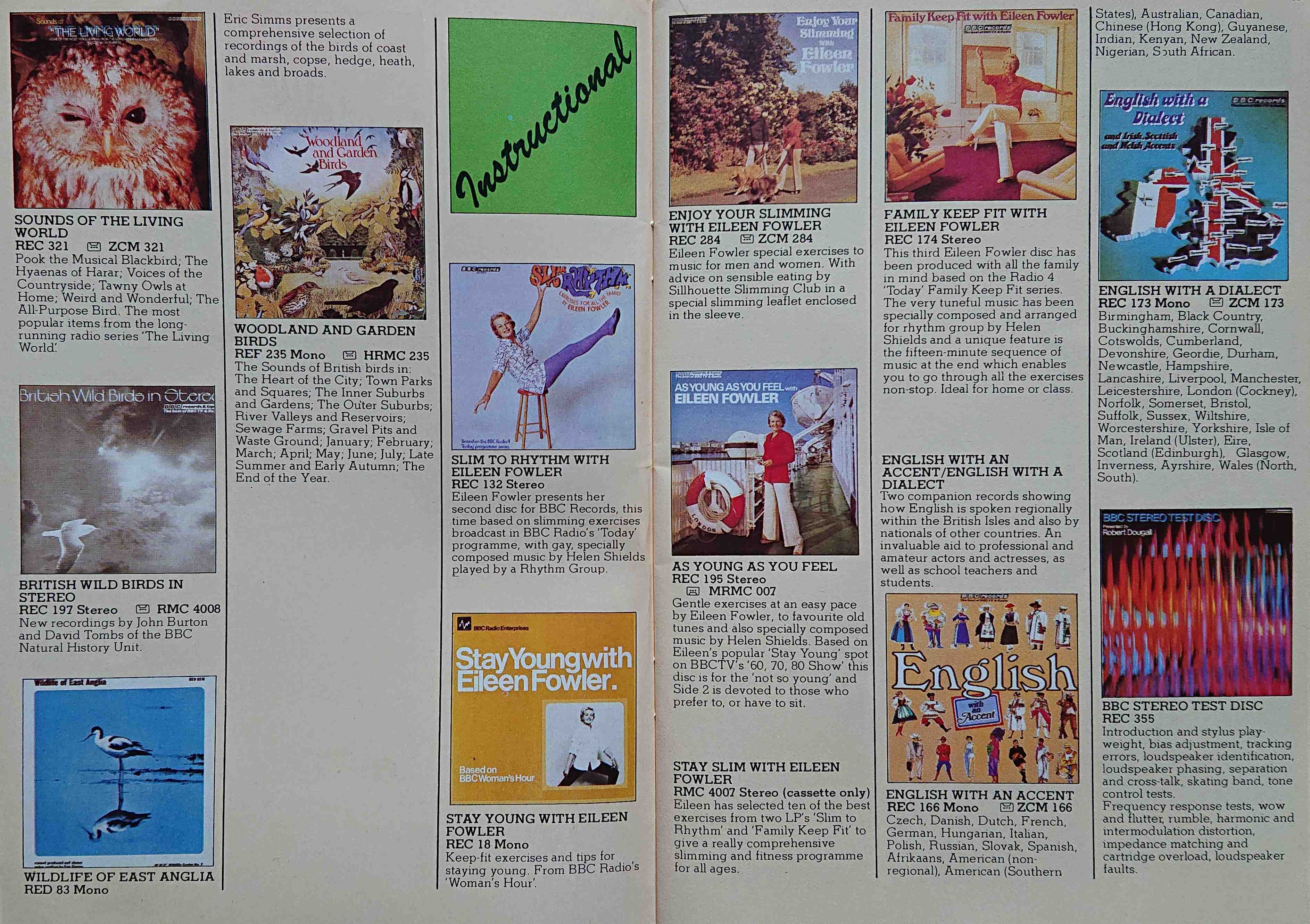 Other pages of catalogue BBC Records catalogue 1983
